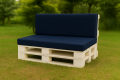 Coussins de palette Flat: Bleu Marine