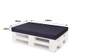 Coussins de palette Flat: Bleu Marine