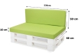 Coussins de palette Flat: Vert