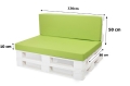 Coussins de palette Flat: Vert