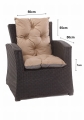 Coussin fauteuil de jardin - Enkel:  Beige