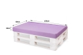 Coussins de palette Flat: Violet Clair