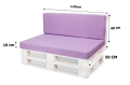 Coussins de palette Flat: Violet Clair