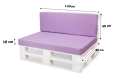 Coussins de palette Flat: Violet Clair