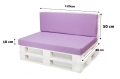 Coussins de palette Flat: Violet Clair