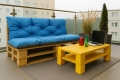 Coussin pour palette extérieur interieur Bleu: Enkel