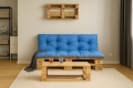 Coussin pour palette extérieur interieur Bleu: Enkel