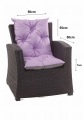 Coussin fauteuil de jardin - Enkel: Violet Clair