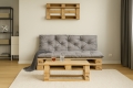 Coussin pour palette extérieur interieur  Gris: Enkel