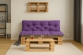 Coussin pour palette extérieur interieur Violet: Enkel