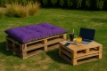 Coussins de palette 120 x Purple: Mini Enkel