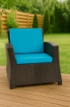 Coussin fauteuil de jardin - FLAT:  Blue