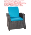 Coussin fauteuil de jardin - FLAT:  Blue