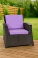 Coussin fauteuil de jardin - FLAT:  Violet Clair