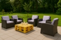 Coussin fauteuil de jardin - FLAT:  Violet Clair