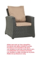 Coussin fauteuil de jardin - MIX:  Beige