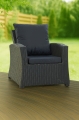 Coussin fauteuil de jardin - MIX:  Noir