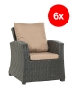 Coussin fauteuil de jardin - MIX:  Beige