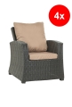 Coussin fauteuil de jardin - MIX:  Beige