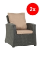 Coussin fauteuil de jardin - MIX:  Beige