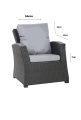 Coussin fauteuil de jardin - MIX:  Gris