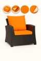 Coussin fauteuil de jardin - MIX:  Orange