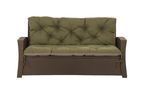 COUSSIN POUR CANAPÉ DE JARDIN  ROTIN: Vert