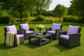 Coussin fauteuil de jardin - MIX:  Violet Clair