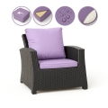 Coussin fauteuil de jardin - MIX:  Violet Clair