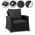 Coussin fauteuil de jardin - MIX:  Anthracite