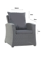 Coussin fauteuil de jardin - MIX:  Anthracite