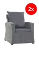 Coussin fauteuil de jardin - MIX:  Anthracite