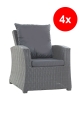Coussin fauteuil de jardin - MIX:  Anthracite