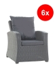Coussin fauteuil de jardin - MIX:  Anthracite