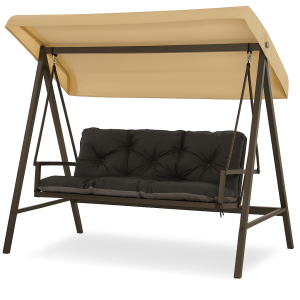 Coussins pour balancelle 3-2 places: Noir