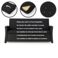 Coussins de canapé de jardin en résine tressée SLIM: Noir