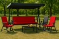 Coussins pour balancelle 3-2 places PIATTO:  Rouge
