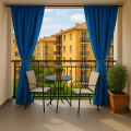 Rideaux de jardin: Bleu