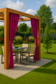 Rideaux de jardin: Rose