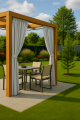 Rideaux de jardin: Gris
