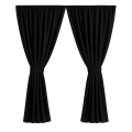 Rideaux de jardin: Noir