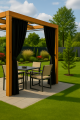 Rideaux de jardin: Noir