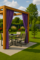 Rideaux de jardin: Violet