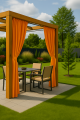 Rideaux de jardin: Orange