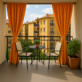 Rideaux de jardin: Orange