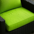 Coussins de canapé de jardin en résine tressée SLIM: Vert Citron