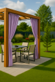 Rideaux de jardin: Violet clair