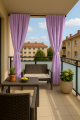 Rideaux de jardin: Violet clair