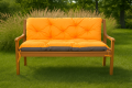 Coussin pour banc de jardin Orange: Double