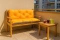 Coussin pour banc de jardin Orange: Double